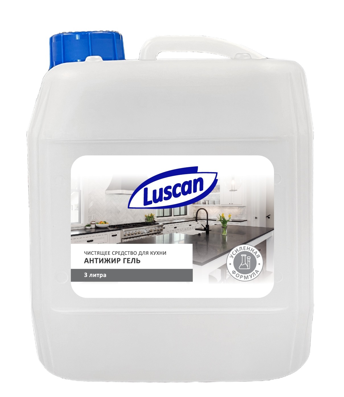 Чистящее средство для кухни Luscan антижир, гель, 3 л
