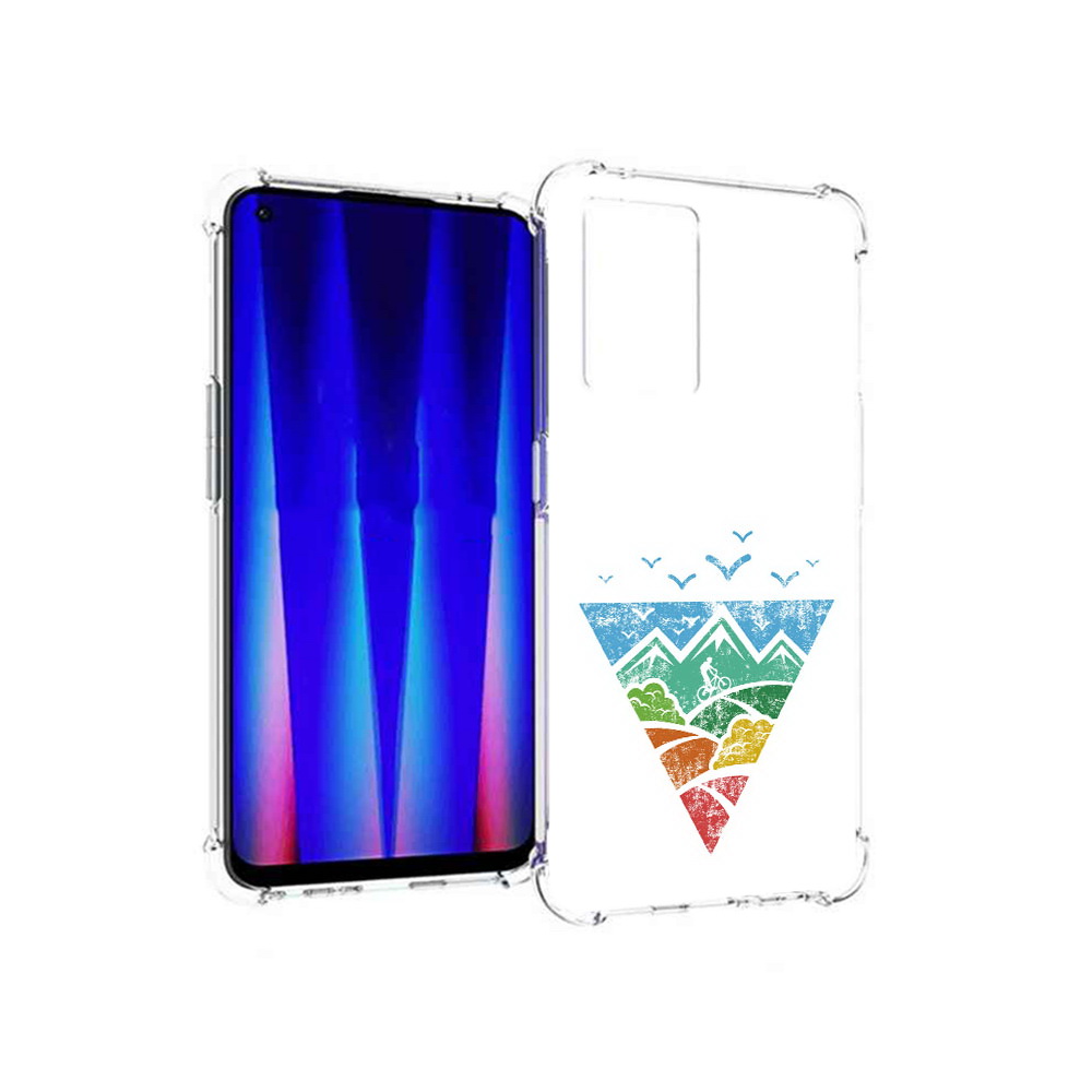 

Чехол MyPads Tocco для OnePlus Nord CE 5G Лес земля море чайки, Прозрачный, Tocco