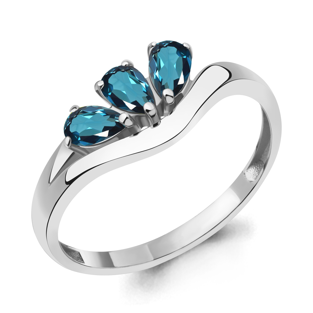 

Кольцо из серебра р.  AQUAMARINE 6977008_925_р, 6977008_925_р