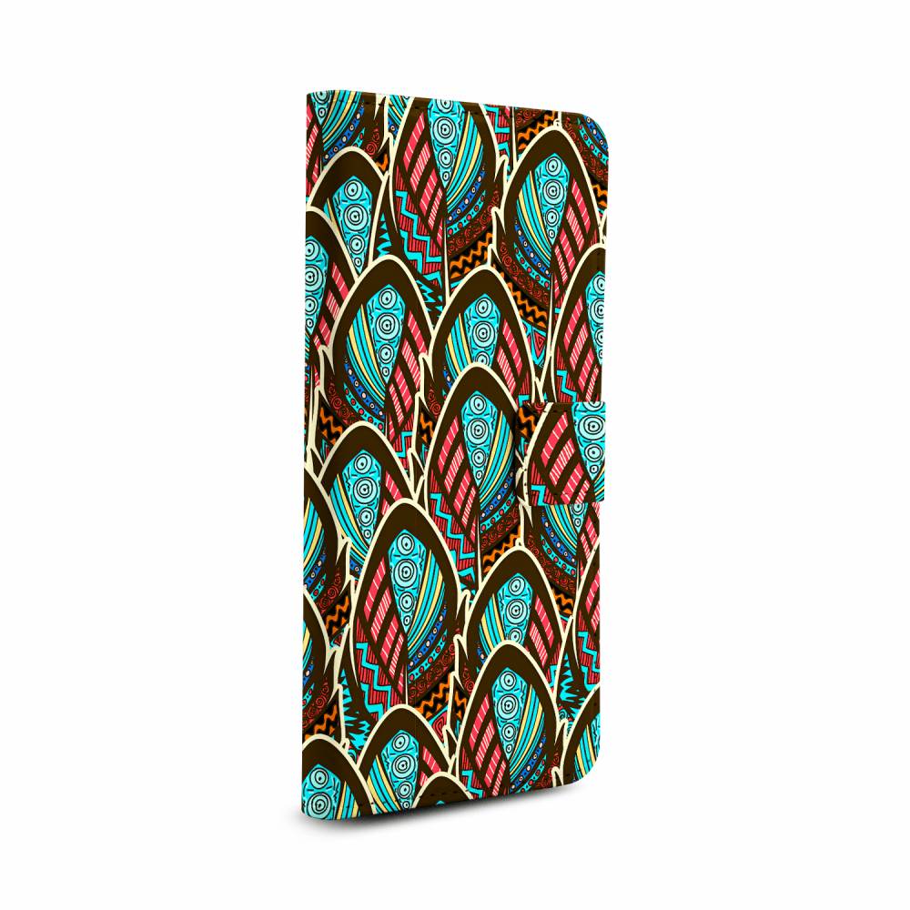 

Чехол Awog на Infinix Note 12 Pro 4G/Note 12 2023 "Этника фон book", Бирюзовый, 3102285-1