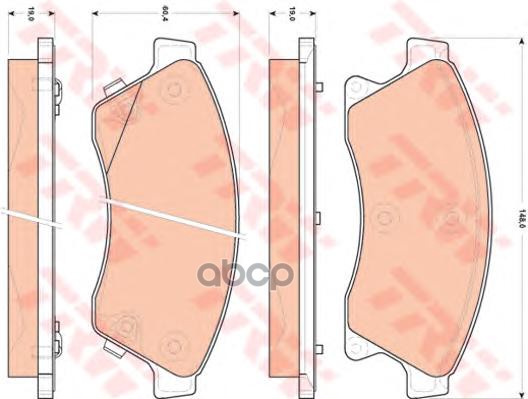 

Колодки Тормозные Chevrolet Cruze (09-) Opel Astra J Передние (4Шт.) (15") Trw Gdb1843