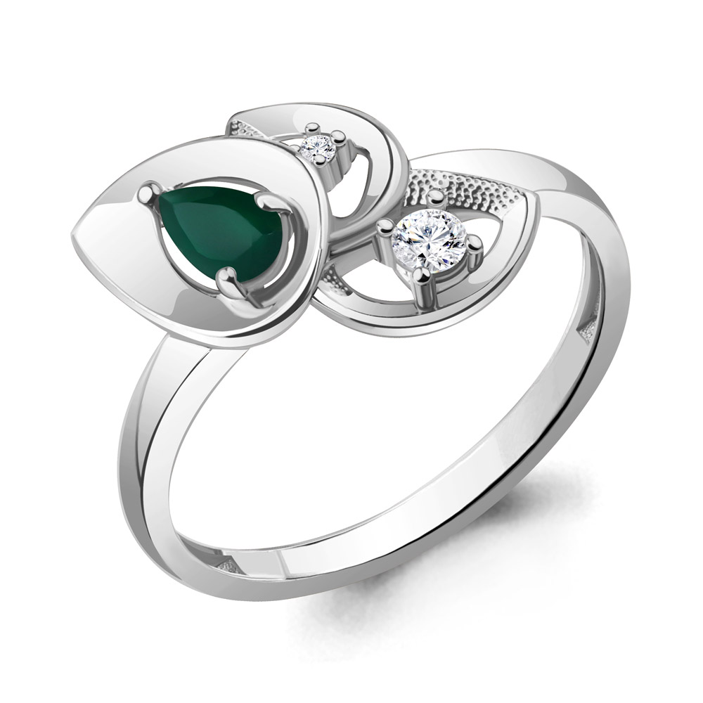 

Кольцо из серебра р. 18,5 AQUAMARINE 6975309А_925_р, 6975309А_925_р