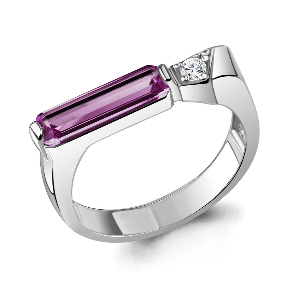 

Кольцо из серебра р. 17,5 AQUAMARINE 6976084А_925_р, 6976084А_925_р
