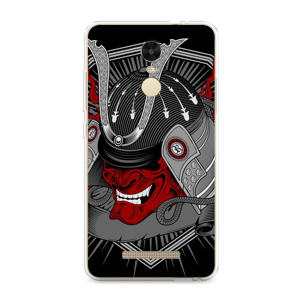 

Чехол на Xiaomi Redmi Note 3/Note 3 Pro "Красная маска самурая", Белый;красный;черный, 31750-4