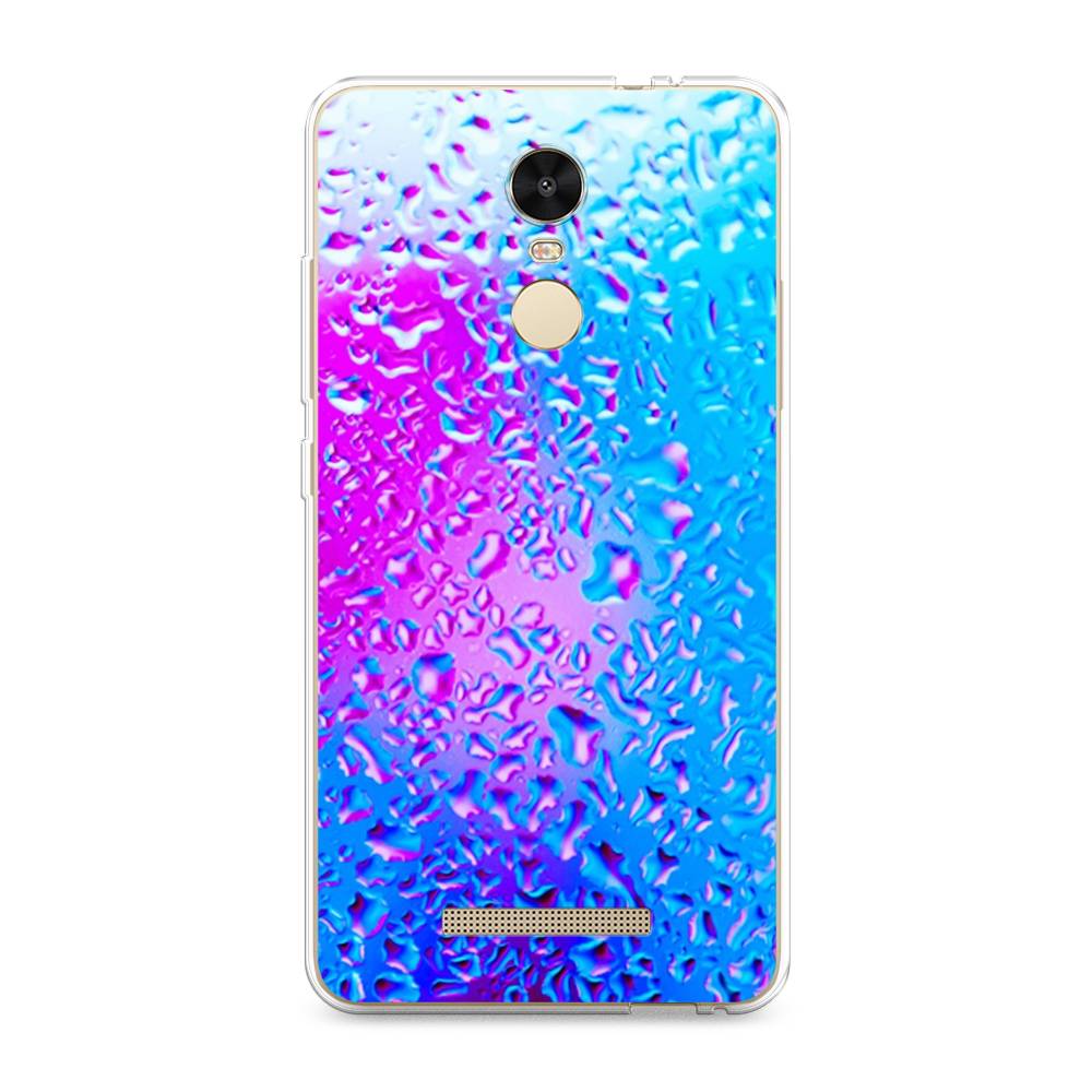 

Чехол на Xiaomi Redmi Note 3/Note 3 Pro "Капли на стекле", Голубой;розовый, 31750-3
