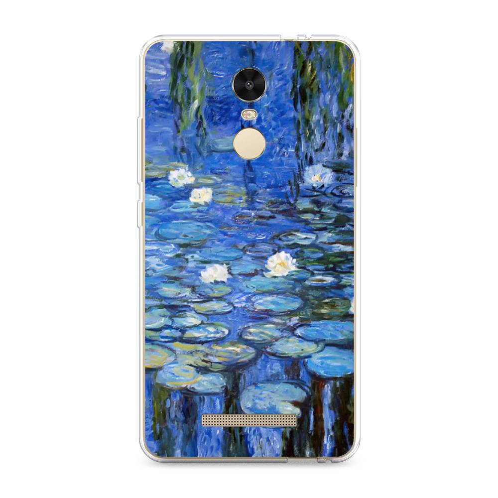 

Чехол на Xiaomi Redmi Note 3/Note 3 Pro "Нарисованный пруд", Синий;зеленый, 31750-4