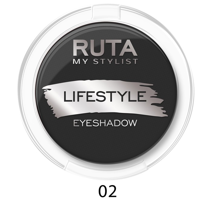 

Тени для век Ruta Lifestyle, тон 02, чёрный бархат, Черный