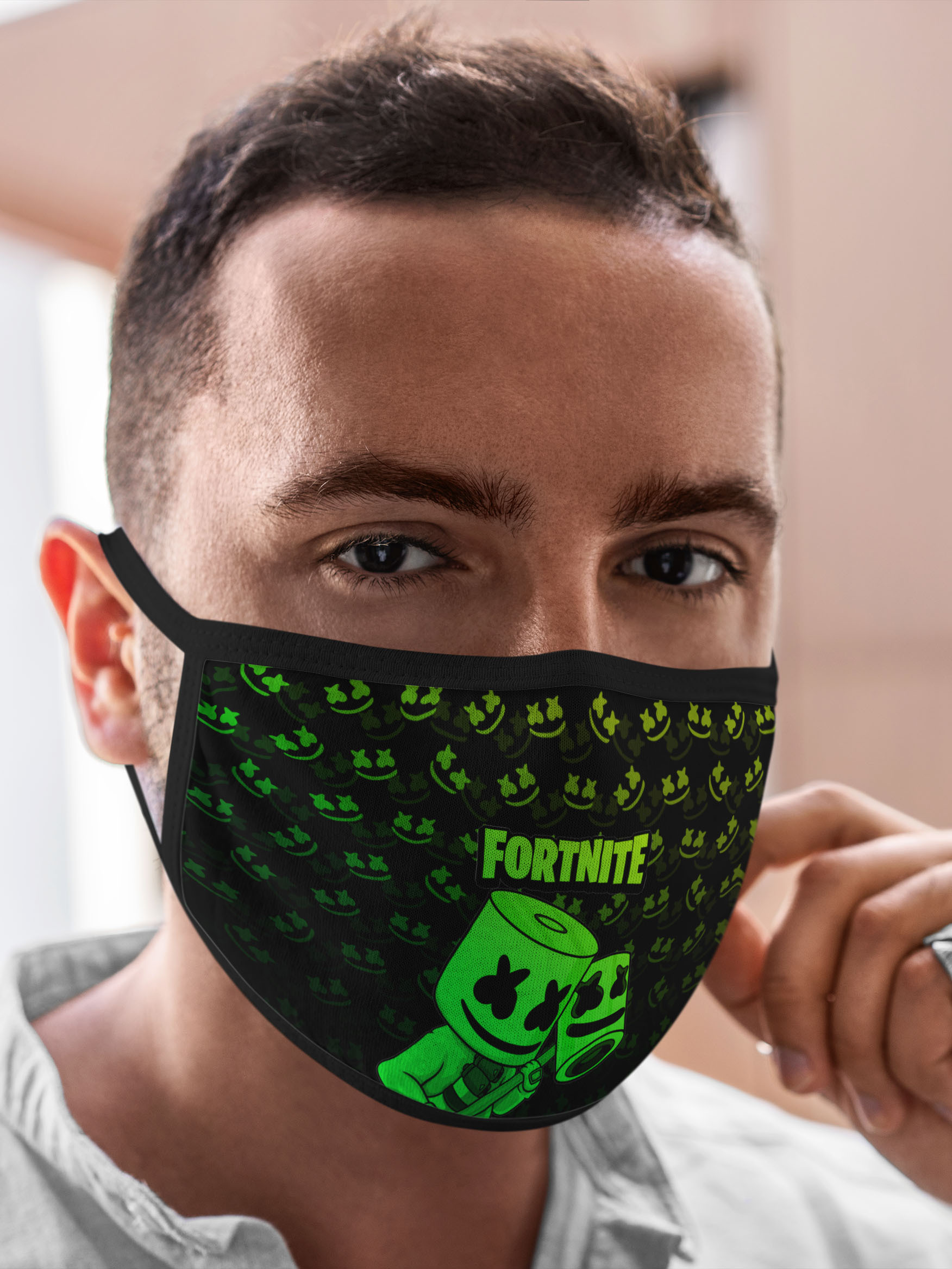 

Многоразовая маска унисекс Burnettie Fortnite Marshmello, Разноцветный, Fortnite Marshmello