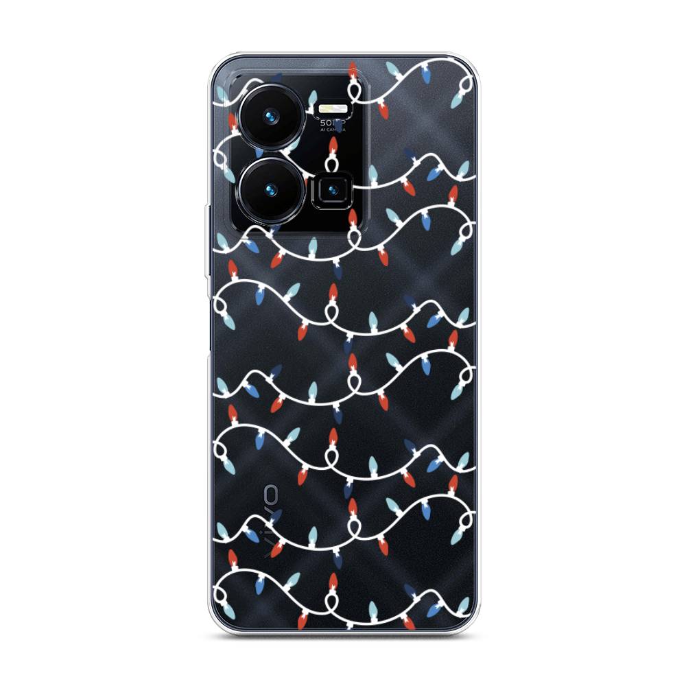 

Чехол для Vivo Y35 "Разноцветная гирлянда", Белый;красный;синий, 267250-5