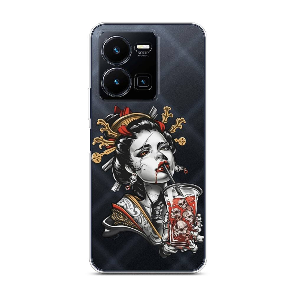 

Чехол для Vivo Y35 "Опасная гейша", Красный;черный;серый, 267250-4