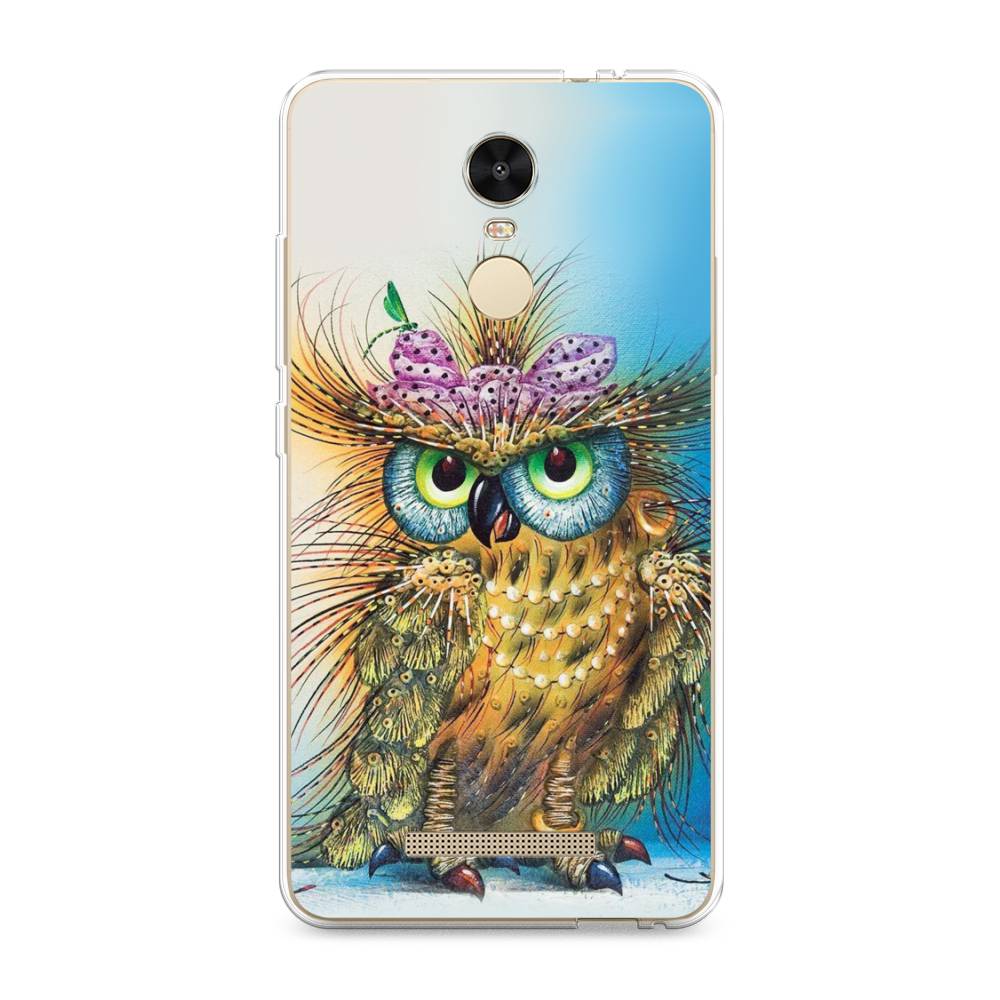 

Чехол на Xiaomi Redmi Note 3/Note 3 Pro "Модная сова", Коричневый;голубой, 31750-1