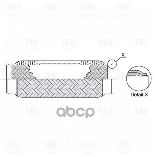 

Труба Гофрированная Универсальная 40X200 Trialli FT 40200