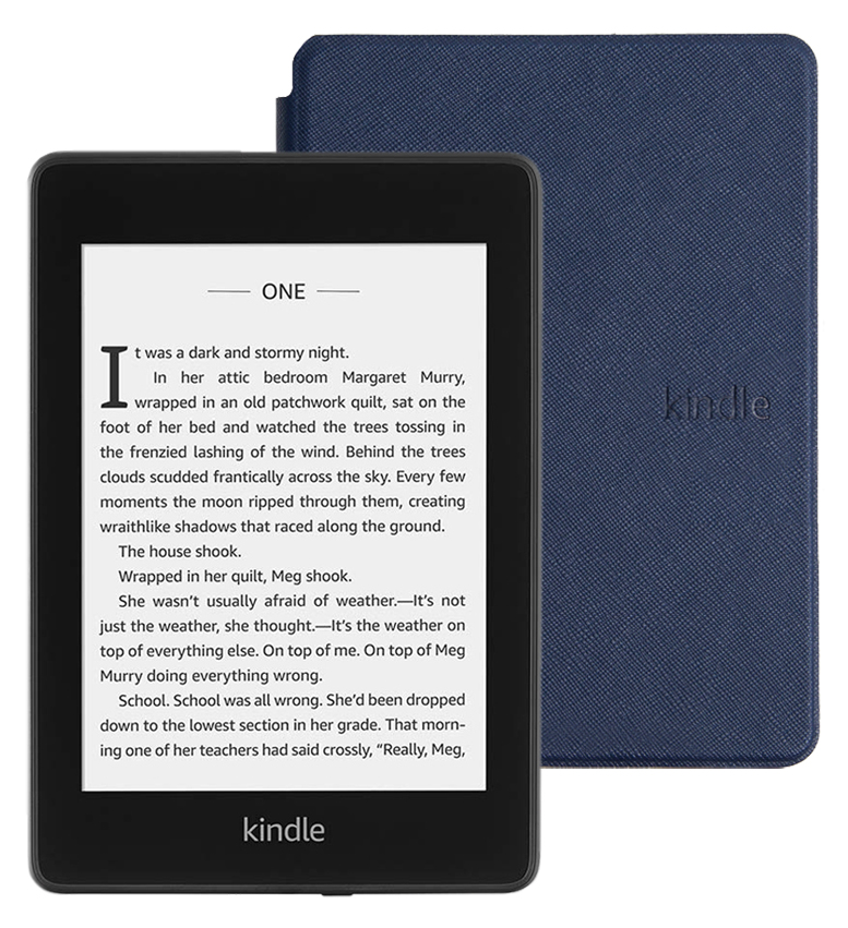 фото Amazon kindle paperwhite 2018 8gb special offer + обложка blue