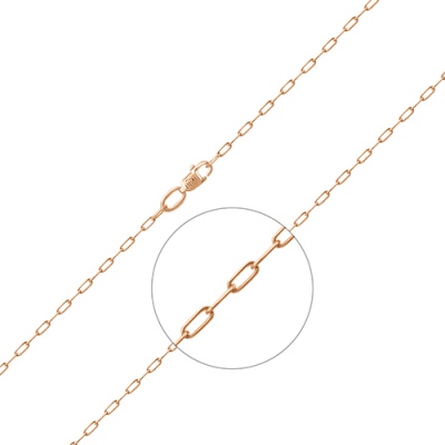 

Цепочка из красного золота р. 65 PLATINA jewelry 21-4103-040-1110-17, 21-4103-040-1110-17