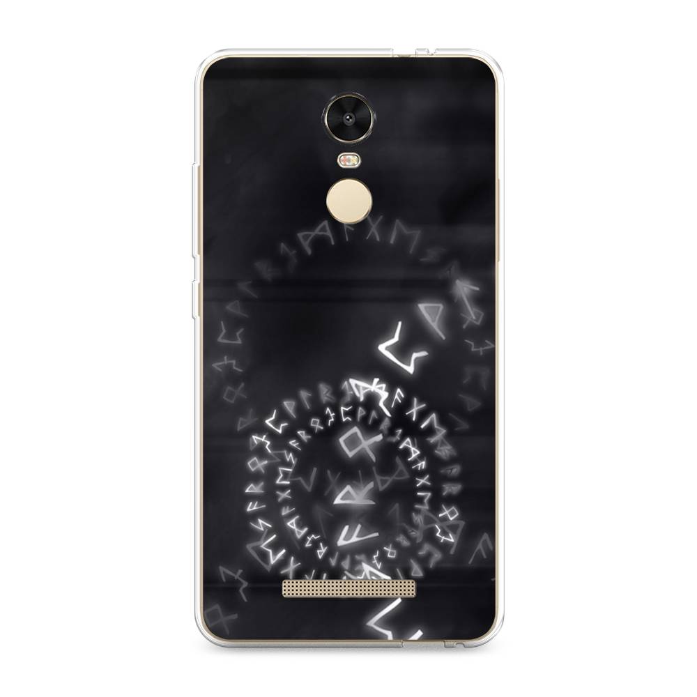 

Чехол на Xiaomi Redmi Note 3/Note 3 Pro "Руны", Серый;черный, 31750-3