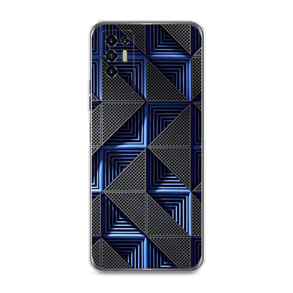 

Чехол для Tecno Pova 2 "IBM", Серый;синий, 300550-3