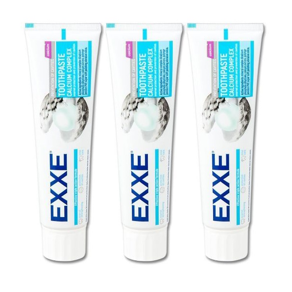 Зубная паста EXXE Защита от кариеса Кальций комплекс, 100 мл, 3 шт