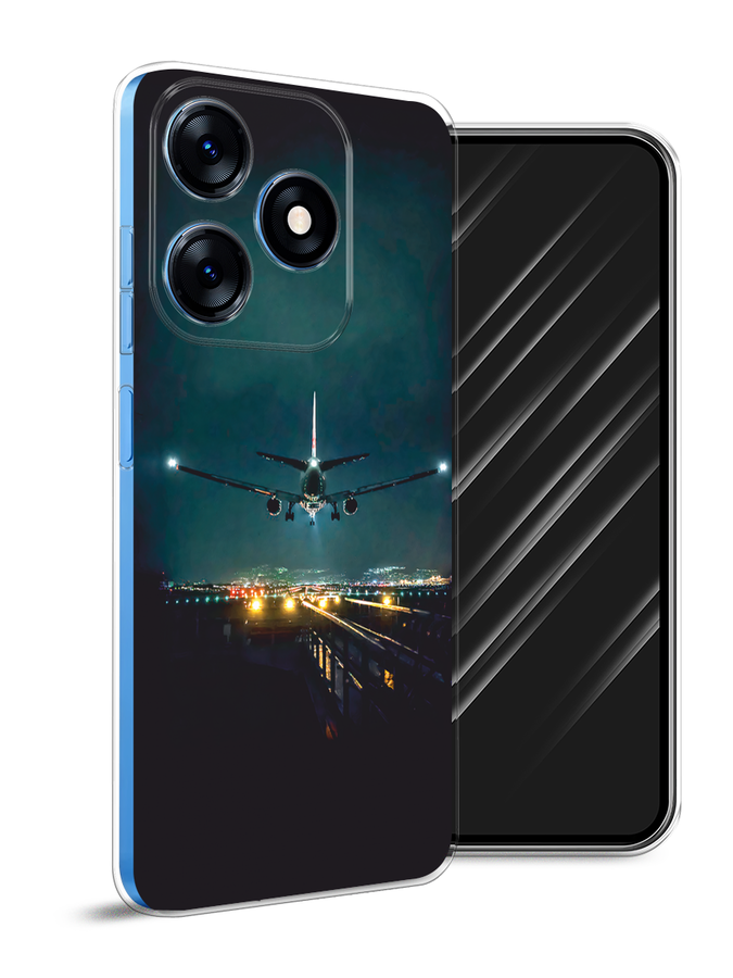

Чехол Awog на Tecno Spark 10/10C "Ночной рейс", Черный, 303550-1