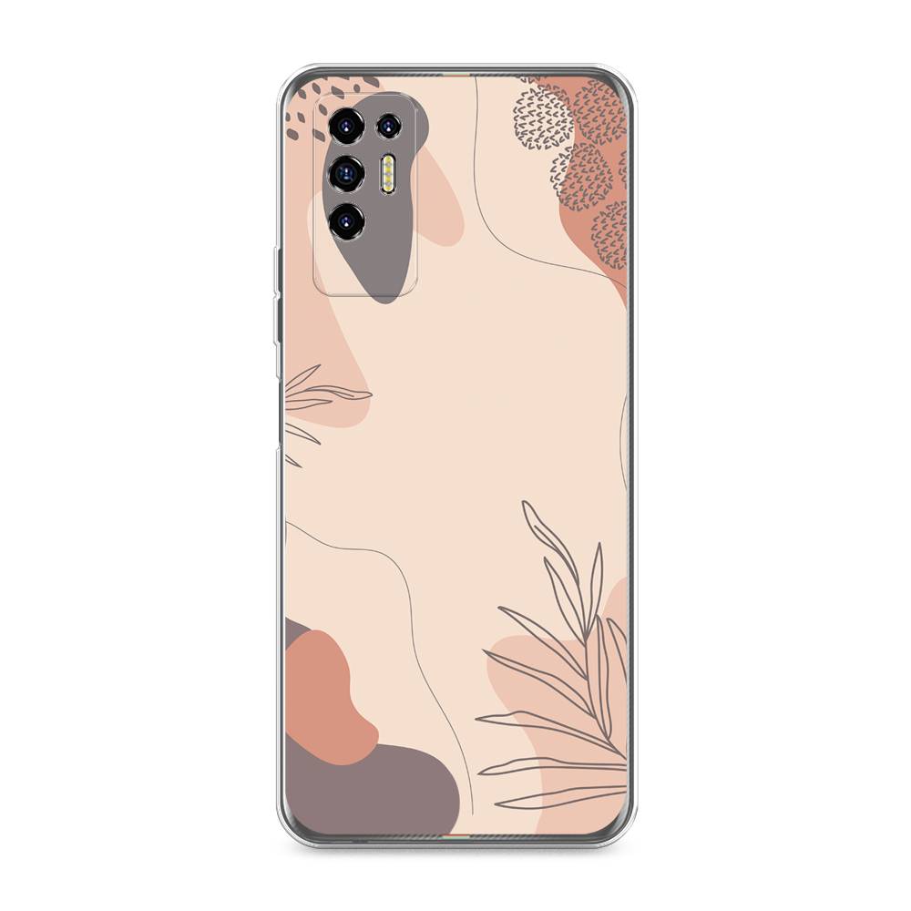 

Чехол для Tecno Pova 2 "Нюдовые тона", Коричневый;серый, 300550-4