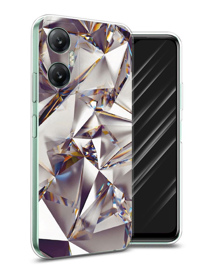 

Чехол Awog на Infinix Hot 20 5G "Бриллианты", Серебристый;бежевый, 3103250-1