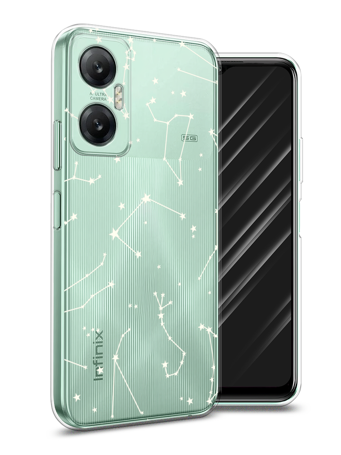 

Чехол Awog на Infinix Hot 20 5G "Созвездия", Прозрачный;серый;бежевый, 3103250-1