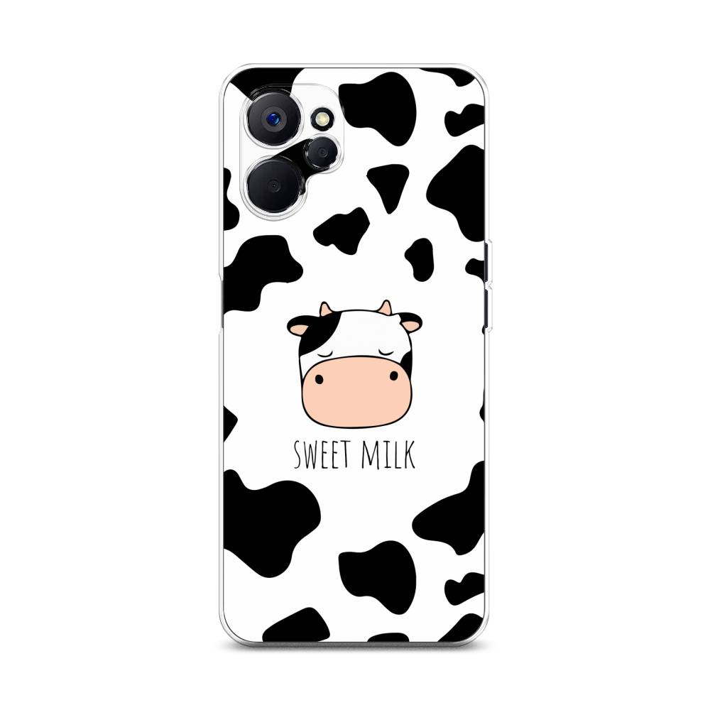

Чехол на Realme 10 5G "Sweet milk", Розовый;белый;черный, 2512650-1