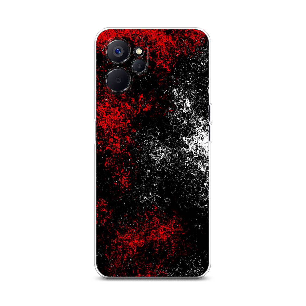 

Чехол на Realme 10 5G "Монотипия", Красный;черный;белый, 2512650-3