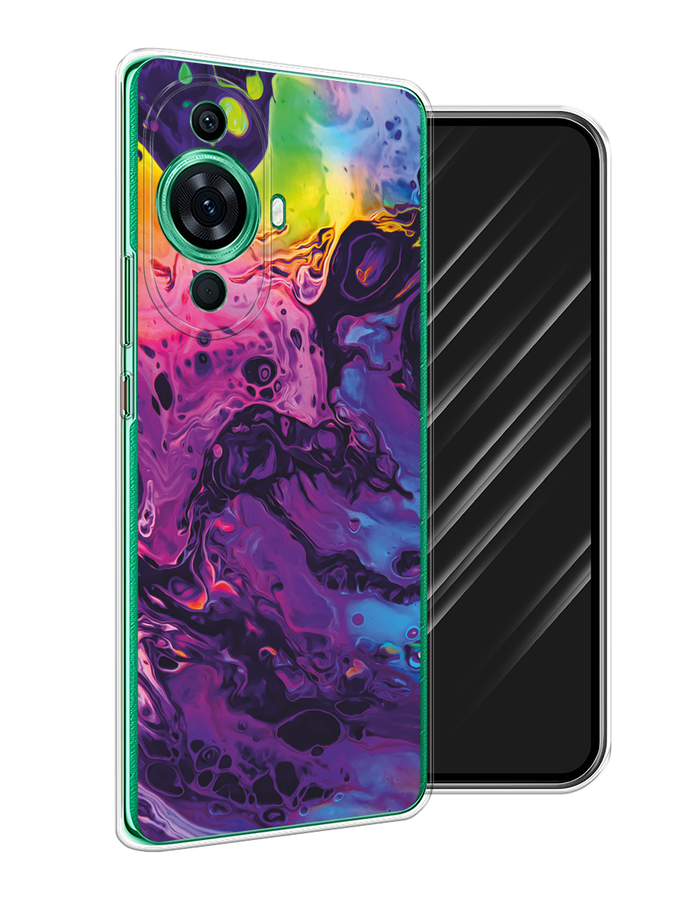 

Чехол Awog на Huawei Nova 11 Pro "ACID fluid", Бордовый, 6121350-1