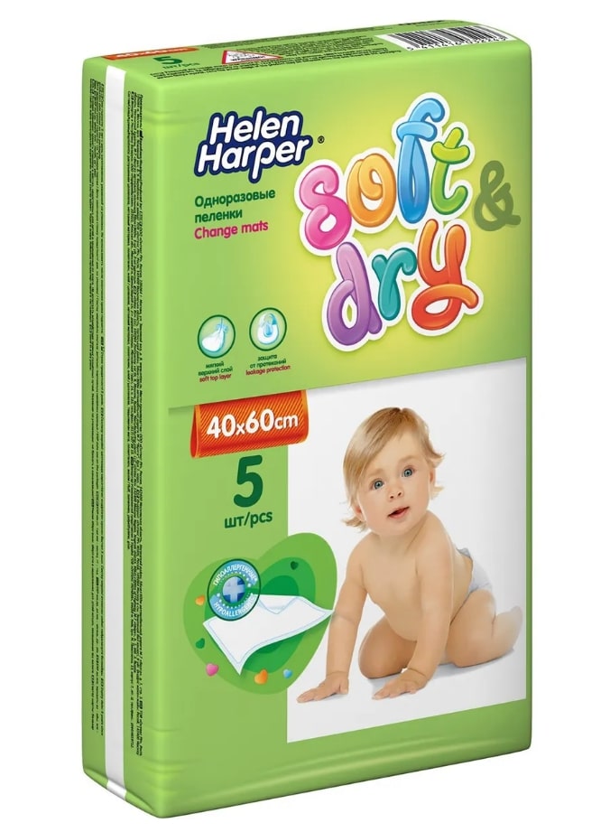 

Пеленки Helen Harper 40х60см впитывающие д/дет №5