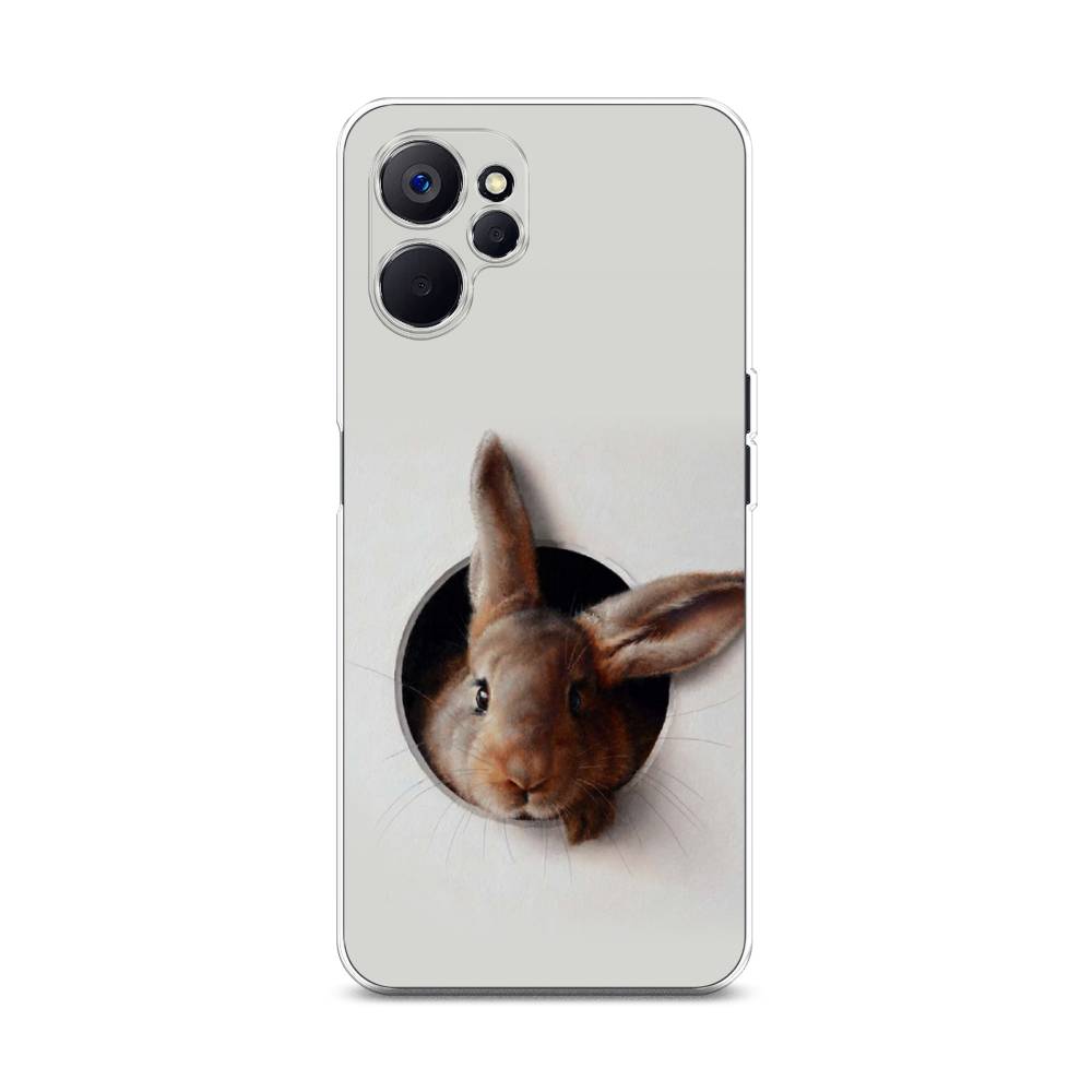 

Чехол на Realme 10 5G "Любопытный кролик", Серый;коричневый, 2512650-1