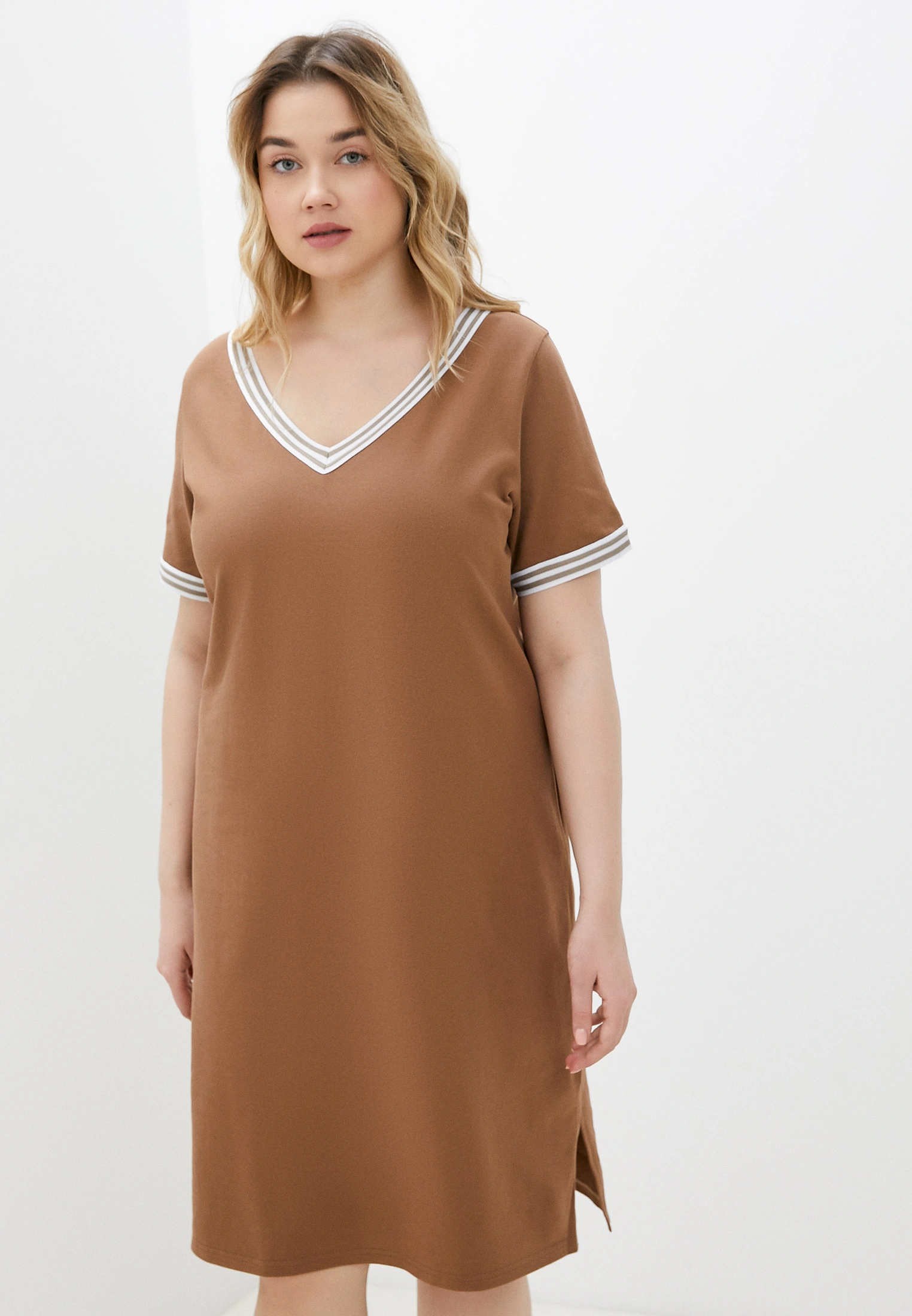 

Платье женское ZAVI 0276 коричневое 44/164, 0276