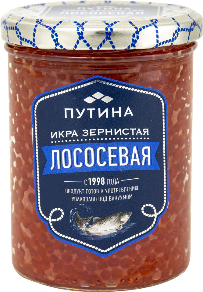 

Икра лососевая Путина горбуши 440г