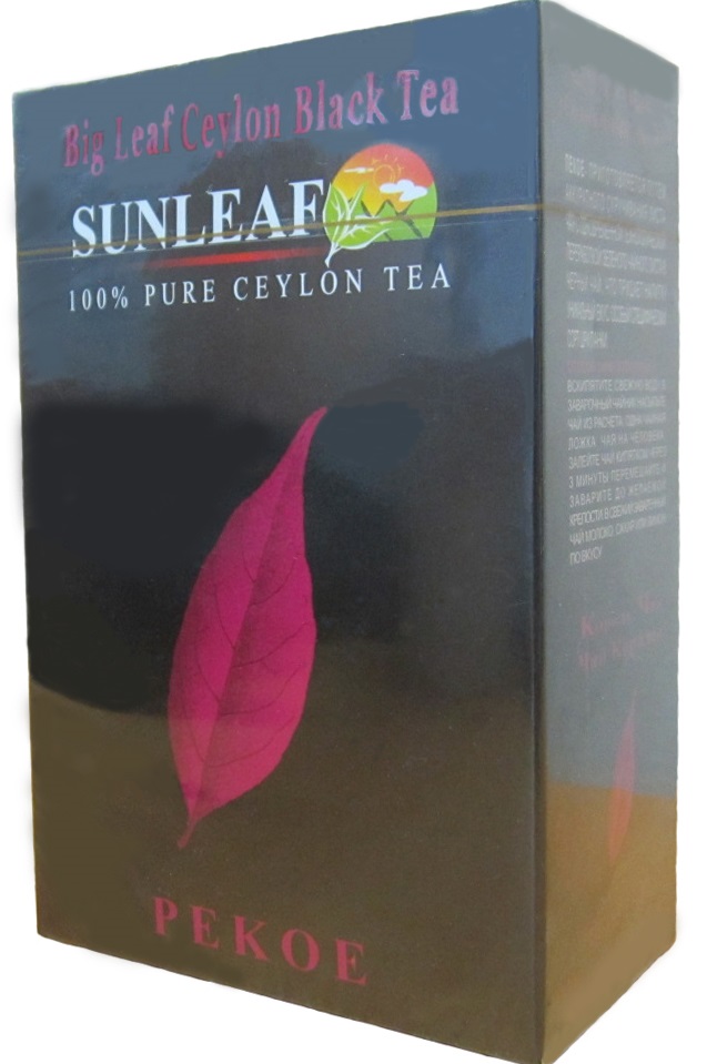 Чай черный цейлонский Sunleaf листовой PEKOE, 100 г