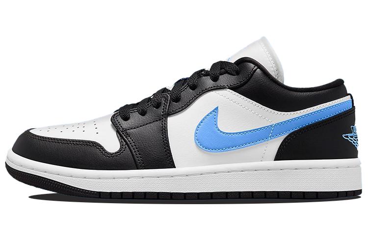 

Кеды унисекс Jordan Air Jordan 1 low university blue разноцветные 40.5 EU, Разноцветный, Air Jordan 1 low university blue