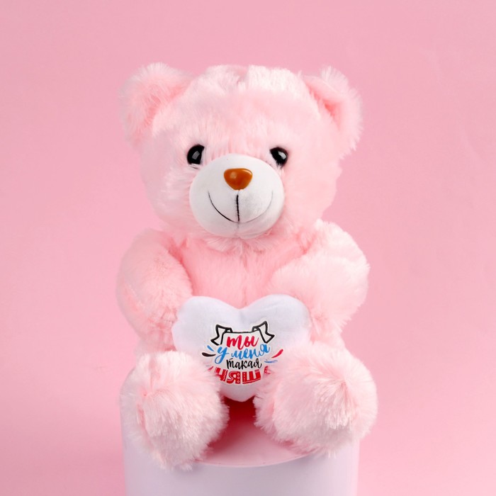 

Мягкая игрушка «Ты у меня такая няша», 25 см., МИКС, Розовый, Мягкая игрушка. 14 февраля