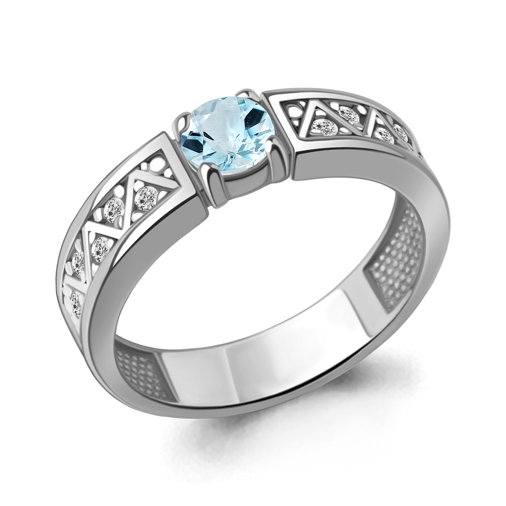 

Кольцо из серебра р. 18 AQUAMARINE 6979902А_925_р, 6979902А_925_р