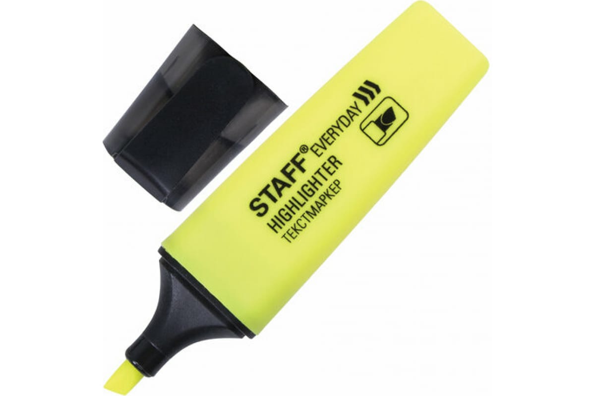 

Текстовыделитель Staff Everyday HL-638, лимонный, линия 1-5 мм, 36 шт., Желтый