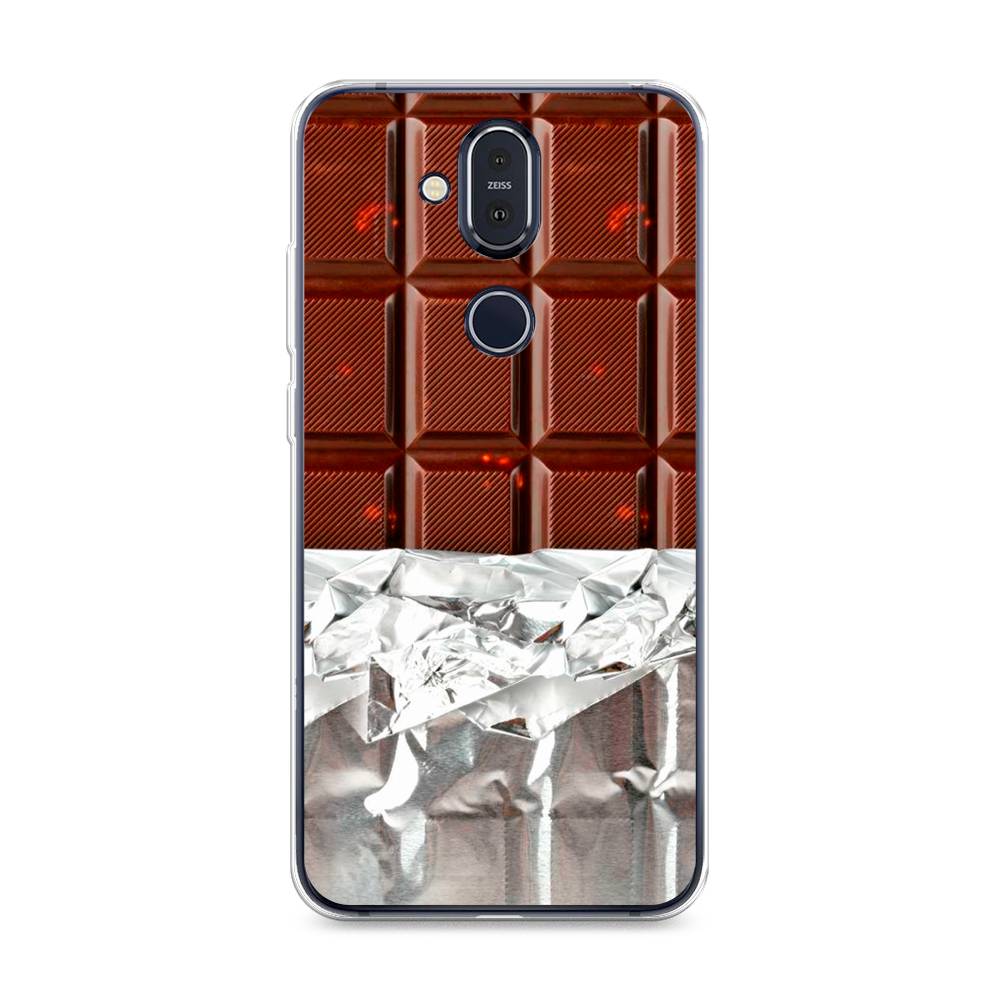 

Чехол на Nokia 8.1 "Шоколад в обертке", Коричневый, 122250-6