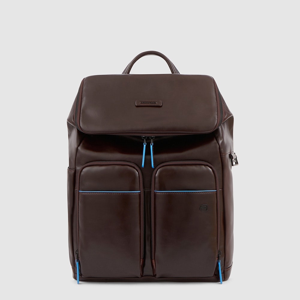 

Рюкзак мужской Piquadro Zaino porta PC 14'' in pelle apertura zip around, коричневый, Zaino porta PC 14'' in pelle apertura zip around