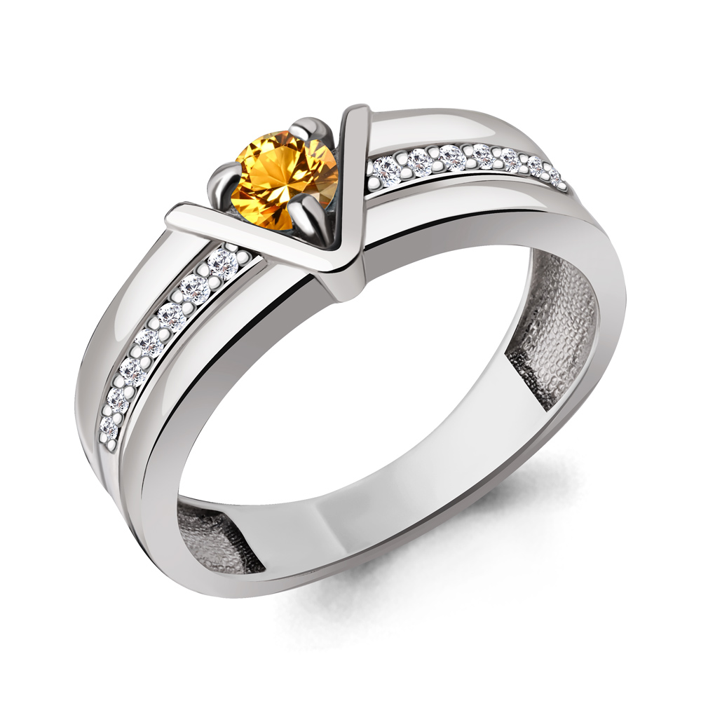 

Кольцо из серебра р. 17,5 AQUAMARINE 6980206А_925_р, 6980206А_925_р
