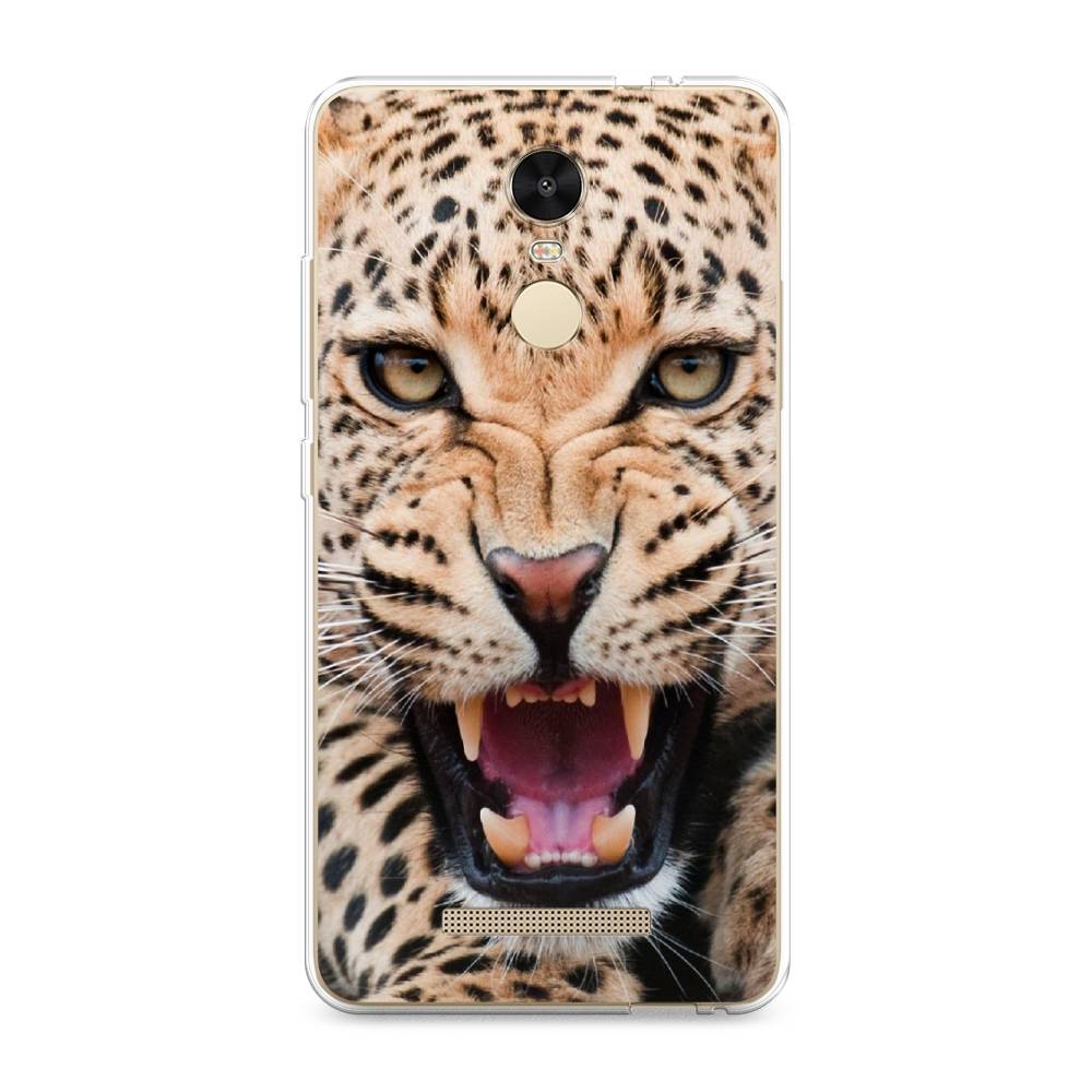

Чехол на Xiaomi Redmi Note 3/Note 3 Pro "Леопард 3d", Бежевый;черный, 31750-6