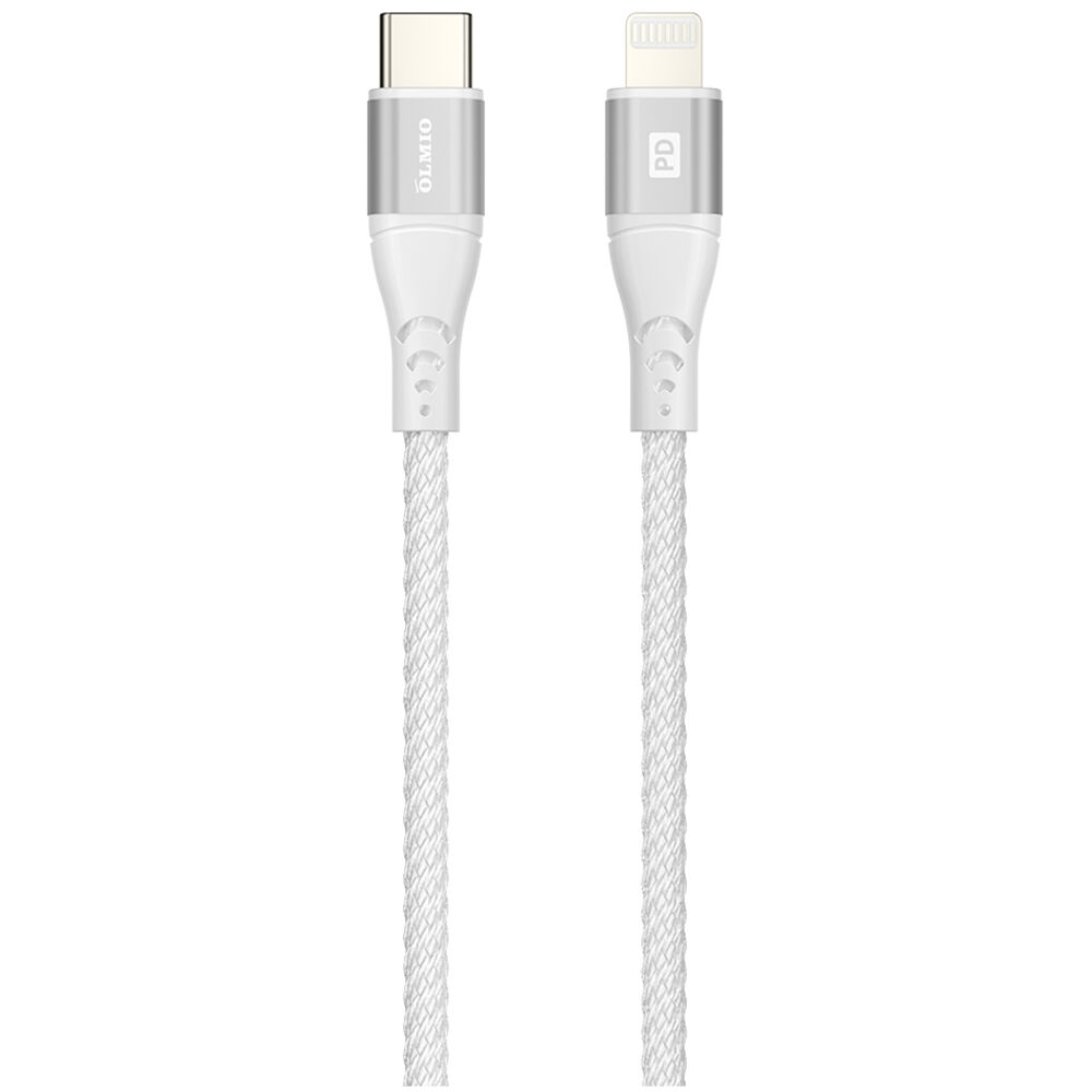 фото Кабель lightning - usb type-c olmio 1.2 м белый