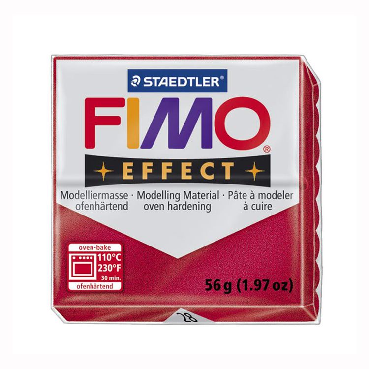 Полимерная глина FIMO Effect 8020-28 рубиновый металлик, 57 г 8020-28