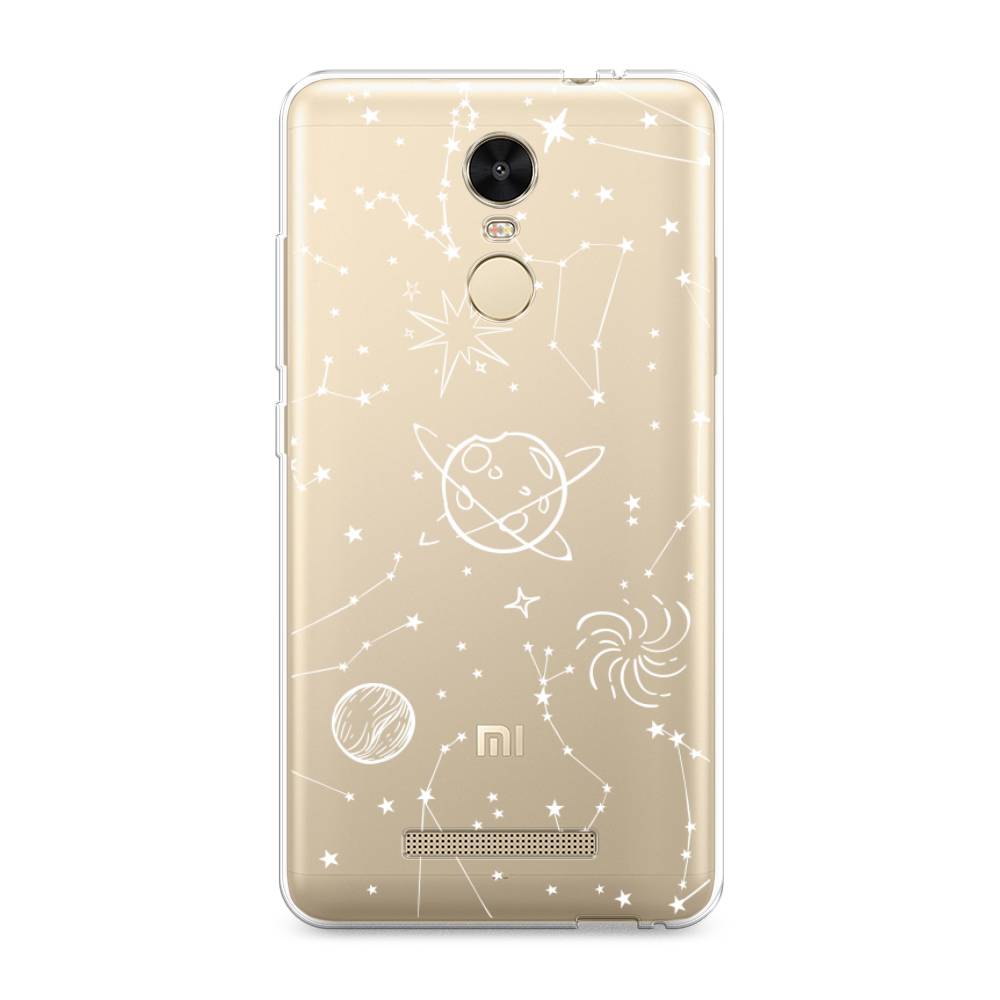

Чехол на Xiaomi Redmi Note 3/Note 3 Pro "Планеты в космосе", Белый, 31750-2