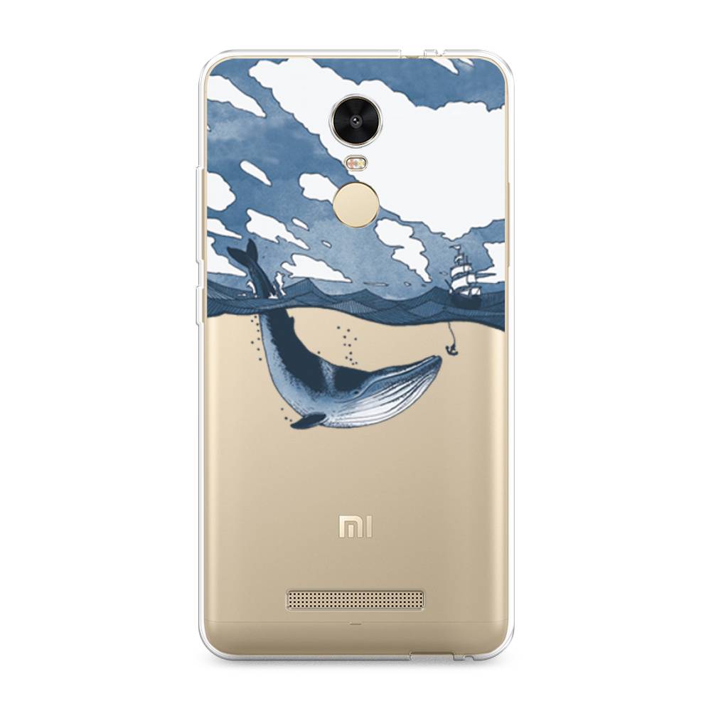 

Чехол на Xiaomi Redmi Note 3/Note 3 Pro "Большой кит", Синий, 31750-1