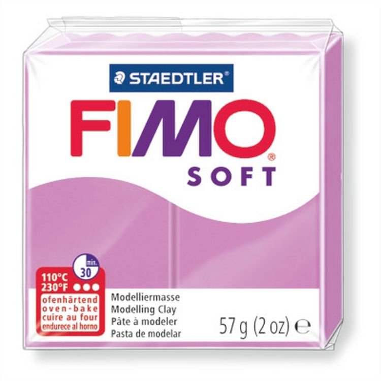 

Полимерная глина FIMO Soft 8020-62 лаванда, 57 г 8020-62