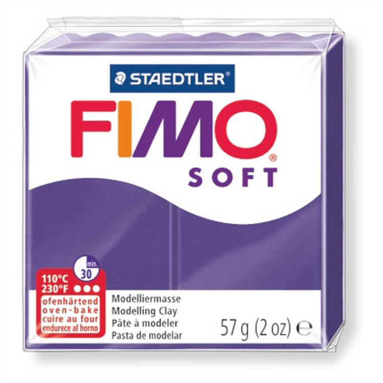 Полимерная глина FIMO Soft 8020-63 сливовый, 57 г 8020-63