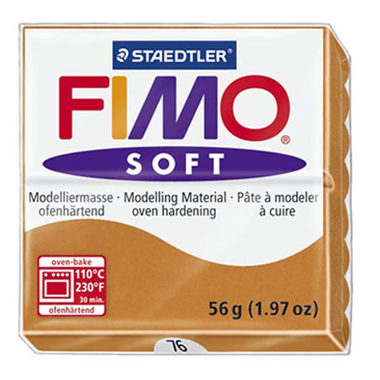 

Полимерная глина FIMO Soft 8020-76 коньяк, 57 г 8020-76