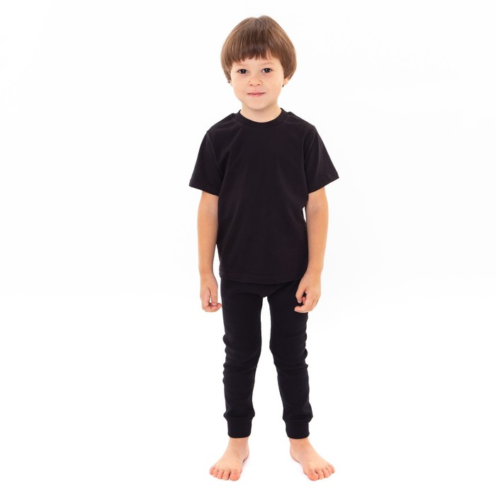 Термобелье для мальчика (брюки), цвет чёрный, рост 116 см