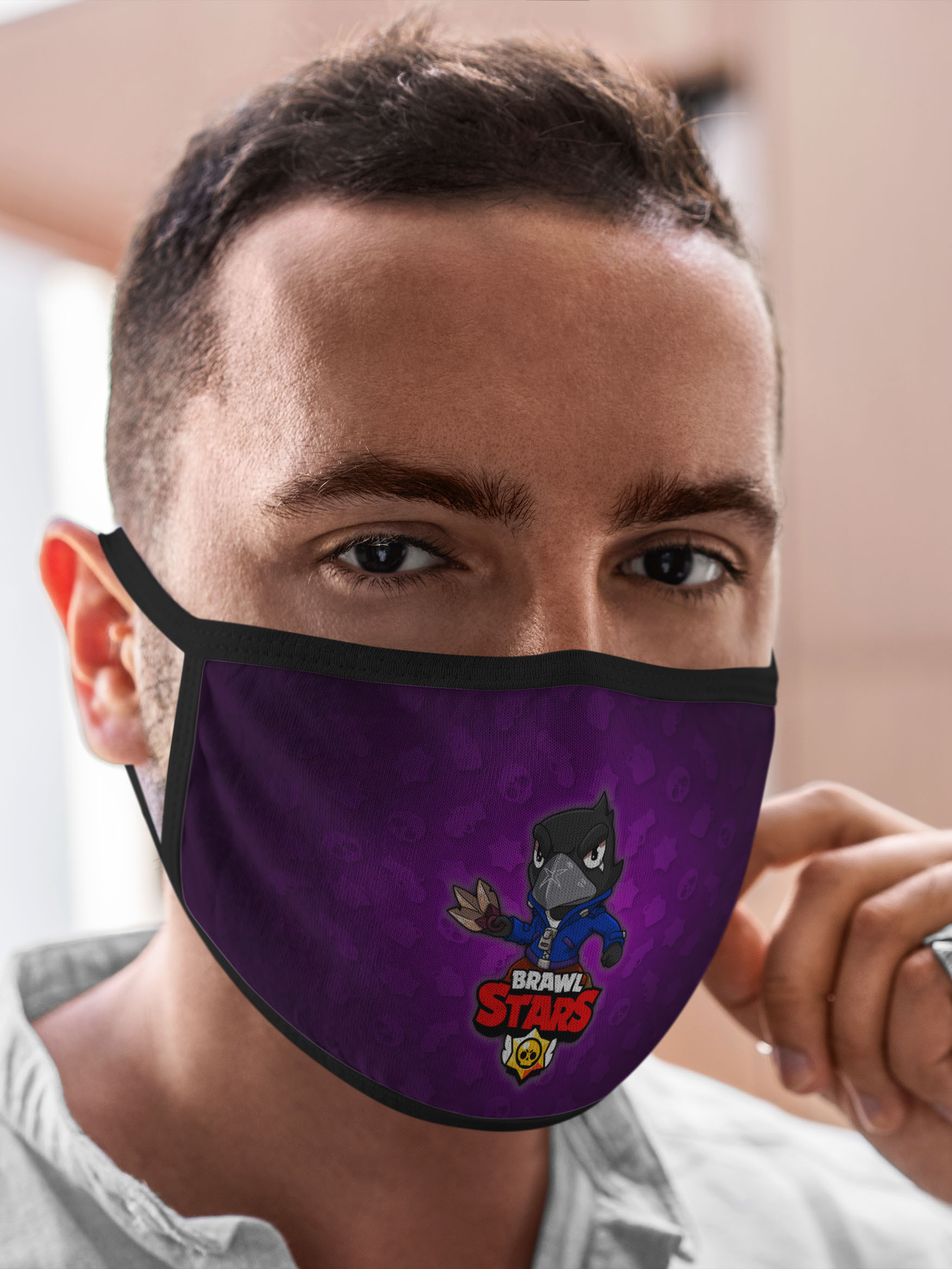 

Многоразовая маска унисекс Burnettie Brawl Stars Crow, Разноцветный, Brawl Stars Crow